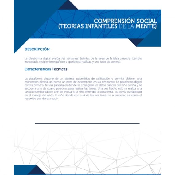 COMPRENSION SOCIAL (TEORIAS INFANTILES DE LA MENTE)