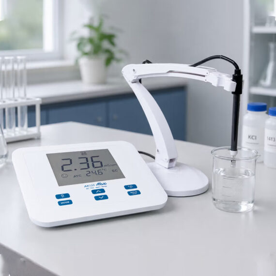 Medidor de mesa de Conductividad-TDS-Salinidad-Temp-MAX-AK135